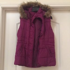Hooded puffer vest